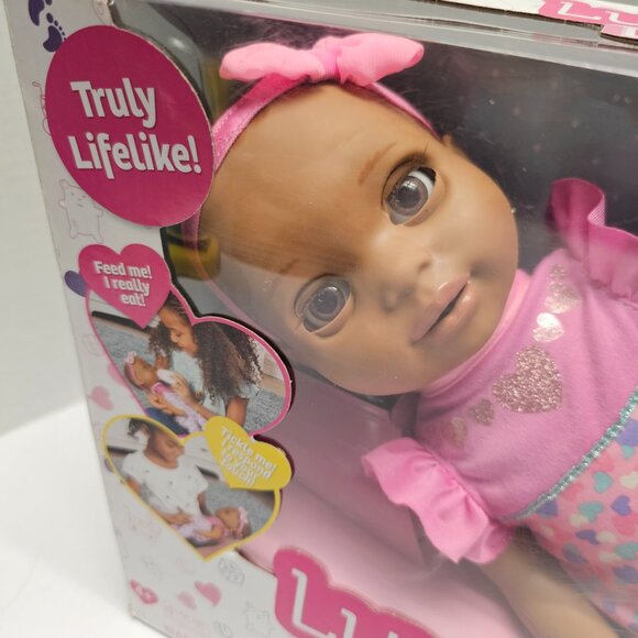 New Box Luvabella Newborn African American Interactive Life like Girl Doll Real - Picture 3 of 16